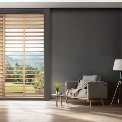 Claustra persienne réglable Jersey coloris chêne de Saragosse 250X60X1.2 cm