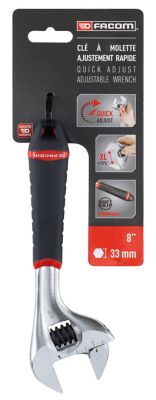 Clé à molette à réglage rapide gainé Facom 101.8GPB 8"