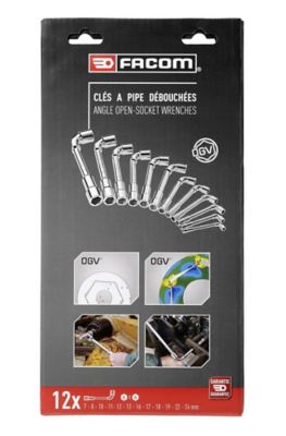 Clé à Pipe Facom 10mm Débouchée Forgée - Fabriquée En France, Isolée