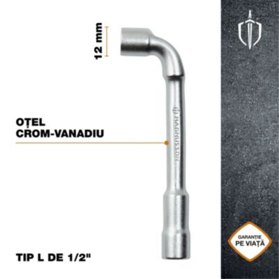 Clé à pipe standard Magnusson 1/2" 12 mm