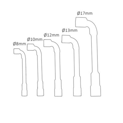Clé à pipe standard Magnusson - 5 pièces