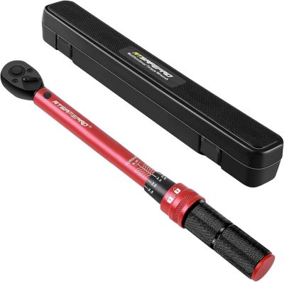 Cle dynamometrique 3/8 acier chrome-vanadium 5-60 nm precision 3% cliquet fixe L.29 cm - ATSAFEPRO