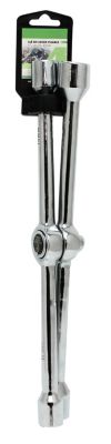 Clé En Croix VL 1/2" Avec Embouts 17, 19, 21mm - KS Tools - Acier Chrome Vanadium - 518.1153