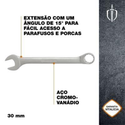 Clé Double Extrémité TOPEX 30 X 32 Mm – Cliquet Intégré, Légère Et Pratique