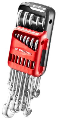 Clé mixte métrique Facom 440.JP12APB avec étui portatif 7 à 19 mm, lot de 12
