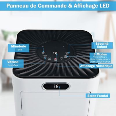 Climatiseurs Mobile 9000BTU 3 en 1 Climatiseur Silencieux