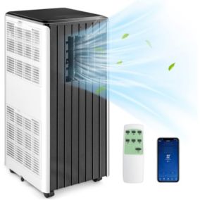 Climatiseur Mobile 9000BTU Fonction 4 en 1  Minuterie 24H R290, Controle WiFi Telecommande Ecran