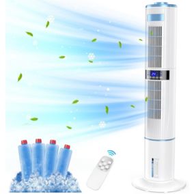 Climatiseur Mobile Portable 65W - Refroidisseur d'Air avec Humidificateur - Ventilateur avec 4 Modes