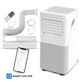 Climatiseur mobile réversible chaud/froid 9000BTU - 2.9KW avec télécommande et fonction Wifi