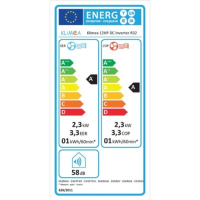 Climatiseur monobloc Klimea 12 HP DC Inverter + Wifi 3100W