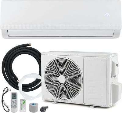 Climatiseur Reversible 9000 BTU 2,6 KW avec Fonction Chauffage et Refroidissement, Classe A++/A+ R32