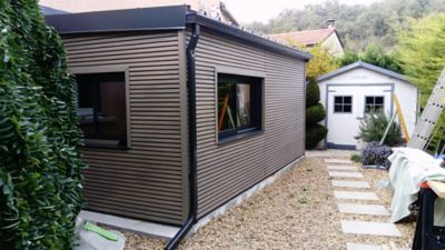 Clin pour bardage composite Greenwall Claire Voie crème - L.2,6 m