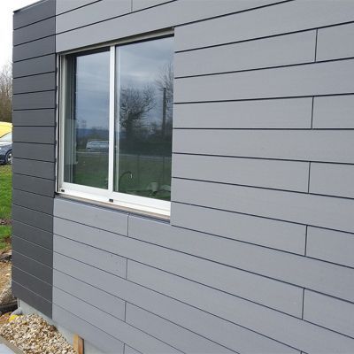 Clin pour bardage composite Greenwall M by Green Outside gris - L.2,6 m