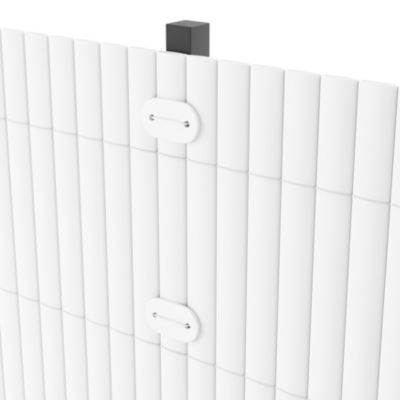 Clip de fixation brise vue blanc Klikstrom x26