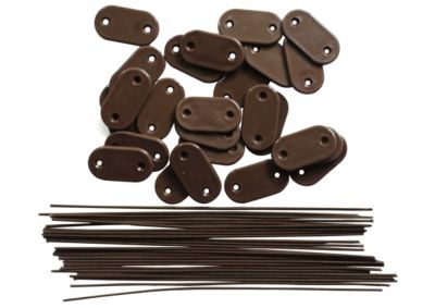 Clip de fixation brise vue brun Klikstrom x26
