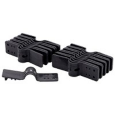 Clip de fixation brise vue Nature anthracite x20