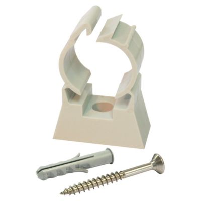 Clip de fixation simple en plastique Ø20, lot de 10