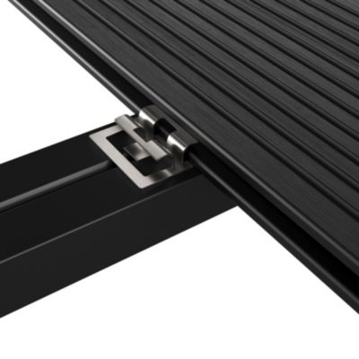 Clips de fixation acier GoodHome pour lame de terrasse x200 (avec espaceurs et clips de début et de fin)
