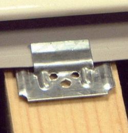Clips pour lambris PVC n°1 bte 250 pcs + clous