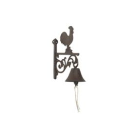 Cloche ancienne coq en fonte  Type: Cloche & heurtoir