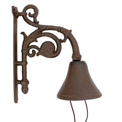 Cloche carillon en fonte 18x11x23cm