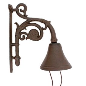 Cloche carillon en fonte 18x11x23cm