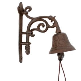 Cloche carillon en fonte 20x10x18cm