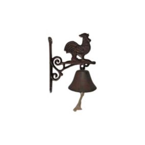 Cloche carillon fonte Coq 19x10x17 cm