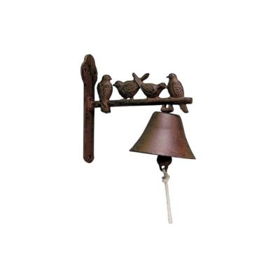 Cloche de jardin en fonte 4 oiseaux