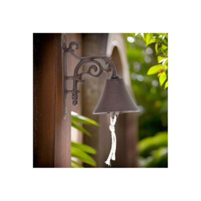 Cloche de jardin fleurs en fonte