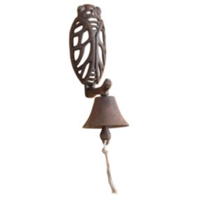 Cloche murale en fonte Cigale  Type: Cloche & heurtoir