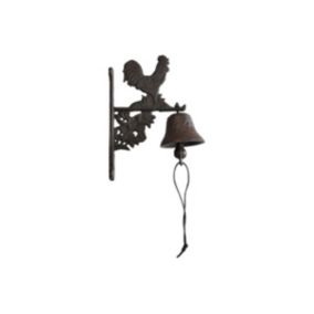 Cloche murale en fonte coq  Type: Cloche & heurtoir