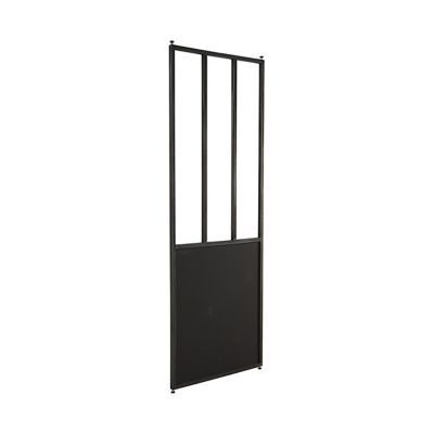 Cloison amovible 3-en-1 esprit atelier Axioma noire H.250 x l.80 cm