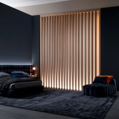 Cloison Amovible en Chêne Clair - Claustra Ajouré 13 Lames pour Séparation de Pièce (H 250 x L 140 cm) - PAR AD LYON GROUPE