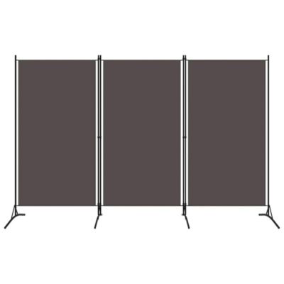 Cloison de séparation 3 panneaux Anthracite 260x180 cm vidaXL