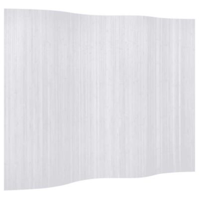 Cloison de séparation bambou blanc largeur 250 cm hauteur 165 cm vidaXL