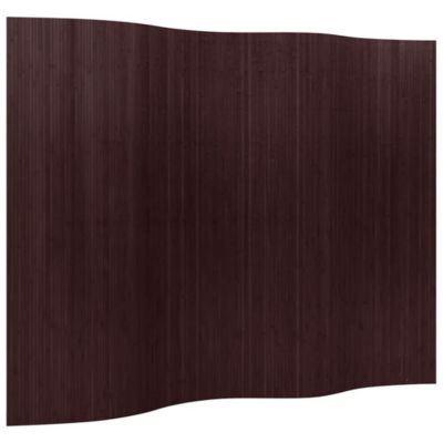 Cloison de séparation bambou marron foncé largeur 250 cm hauteur 165 cm vidaXL