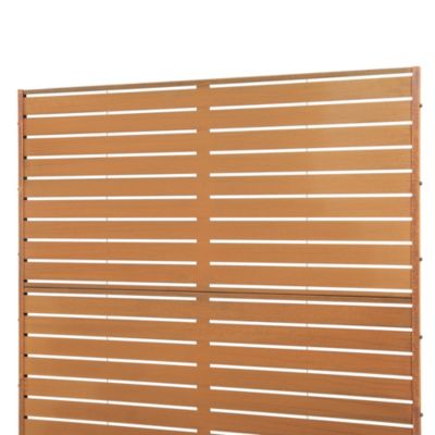 Cloison de séparation Nodepp pour extérieur et intérieur acier corten 180 x 120 x 40 cm rouille casa.pro