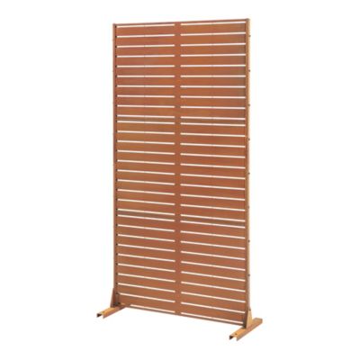 Cloison de séparation Nodepp pour extérieur et intérieur acier corten 180 x 90 x 40 cm rouille casa.pro