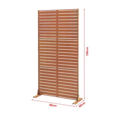 Cloison de séparation Nodepp pour extérieur et intérieur acier corten 180 x 90 x 40 cm rouille casa.pro