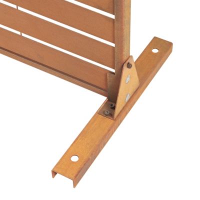 Cloison de séparation Nodepp pour extérieur et intérieur acier corten 180 x 90 x 40 cm rouille casa.pro