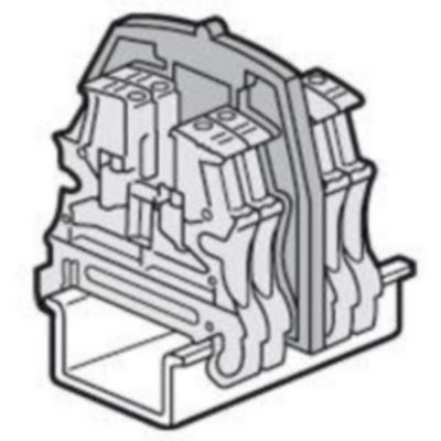 Cloison de séparation VIKING 3 pour blocs de jonction à vis avec 1 entrée 1 sortie pas de 5mm, 6mm, 8mm ou 10mm - LEGRAND - 037560