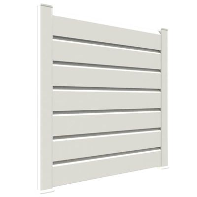 Closea Kit cloture - Lame 16cm   - PVC Blanc - LG: 6m x H: 0m82