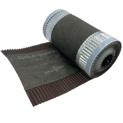 Closoir de Faîtage - Marron - 300 mm X 5 ml - Souple ventilé Aluminium et Fibre  - ral 8017