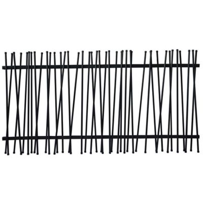 Clôture acier GoodHome Neva anthracite RAL 7021 180 x h.180 cm