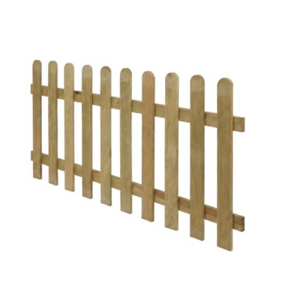 Clôture bois Blooma Liao vert 180 x h.80 cm