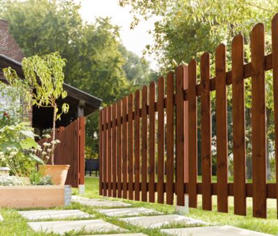 Clôture bois Blooma Luiro marron 180 x h.100 cm