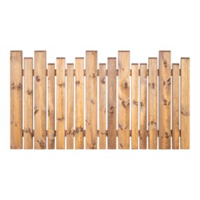 Clôture bois déstructurée Klikstrom Kauri L.180 x H.100 cm