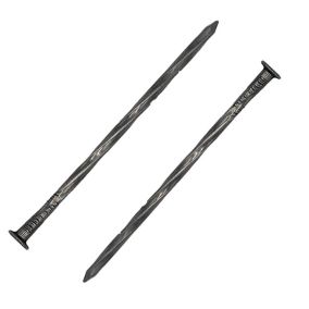 Clou  Pointes  Tête plate acier torsadées d 4.1 x L 100 mm  Boite de 5 kg