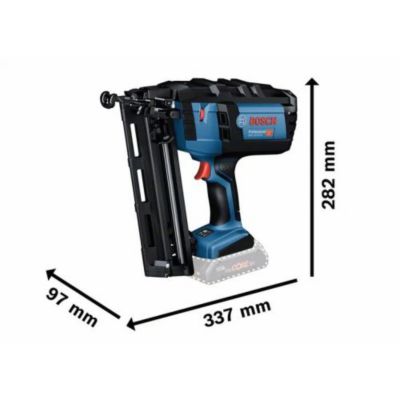 Cloueur bois 18V GNH 18V-64 M Professional mode rafale (sans batterie ni chargeur) + coffret L-BOXX - BOSCH - 0601481001